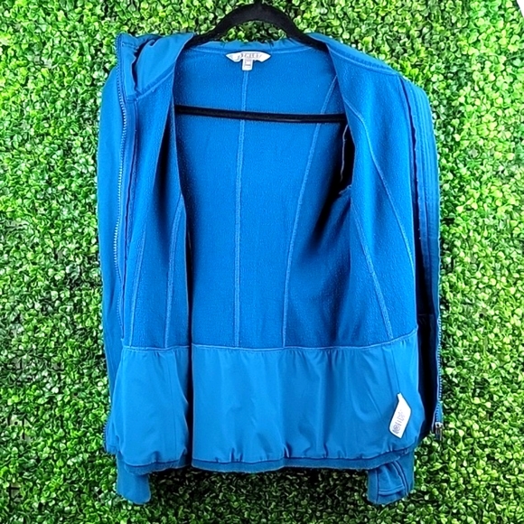 Athleta Womens Full Zip Hooded  Lightweight Jacket Blue Size Extra Small - Picture 8 of 11